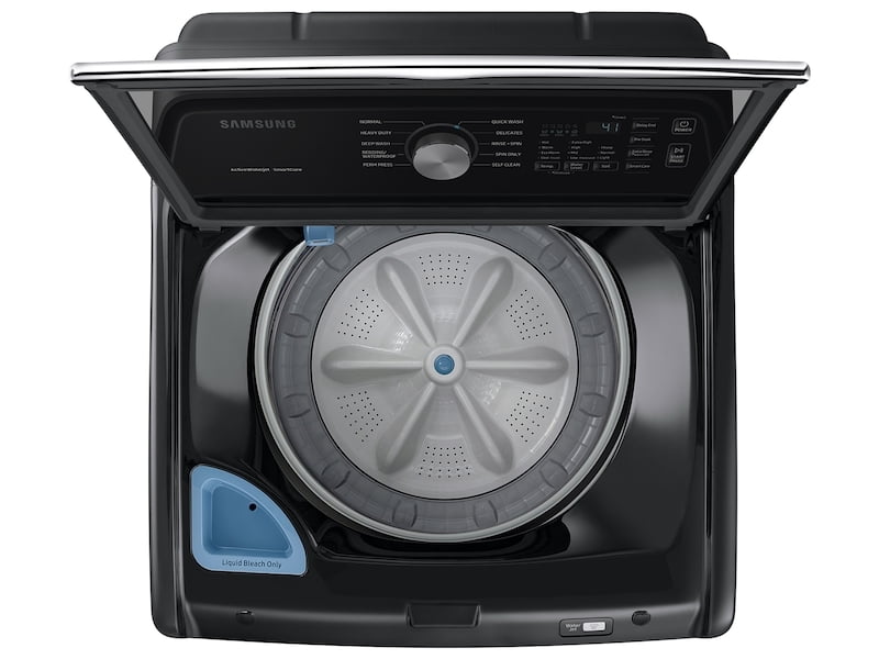 Samsung WA45T3400AV 4.5 Cu. Ft. Capacity Top Load Washer With Active Waterjet In Black Stainless Steel