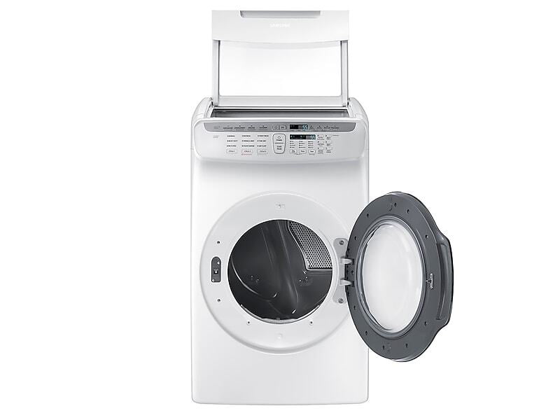 Samsung DVE55M9600W 7.5 Cu. Ft. Smart Electric Dryer With Flexdry&#8482; In White