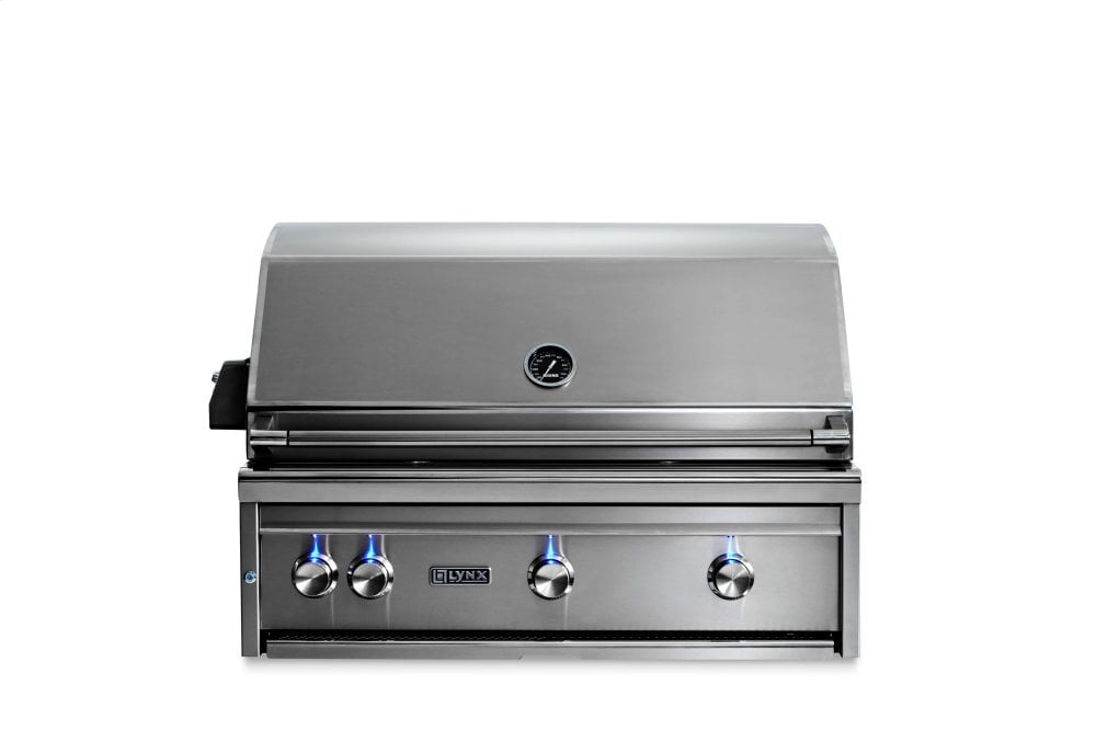 Lynx L36R3NG 36" Lynx Professional Built In Grill With 3 Ceramic Burners And Rotisserie, Ng