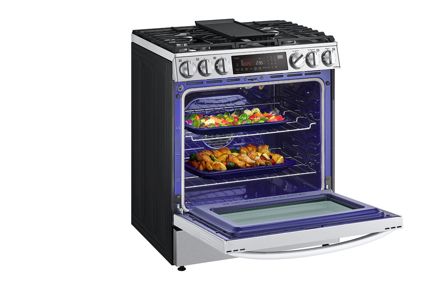 Lg LSGL6335F 6.3 Cu Ft. Smart Wi-Fi Enabled Probake Convection® Instaview® Gas Slide-In Range With Air Fry