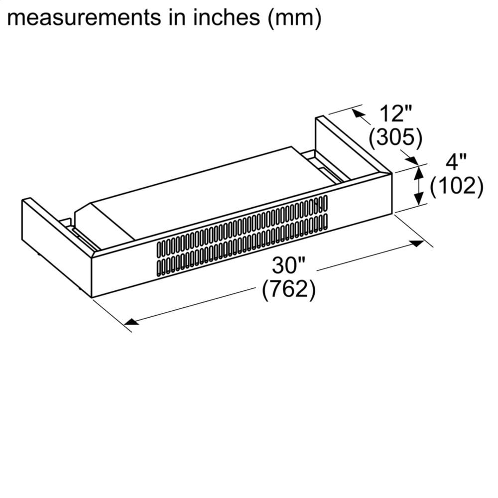 Thermador RECHMWB30 Recirculation Kit For Low-Profile Wall Hoods Rechmwb30