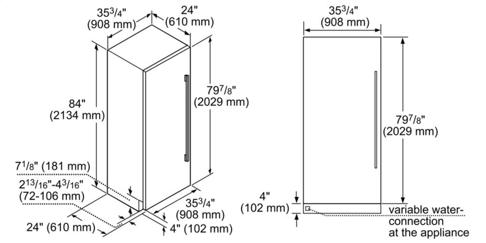 Thermador T36IF905SP Built-In Freezer