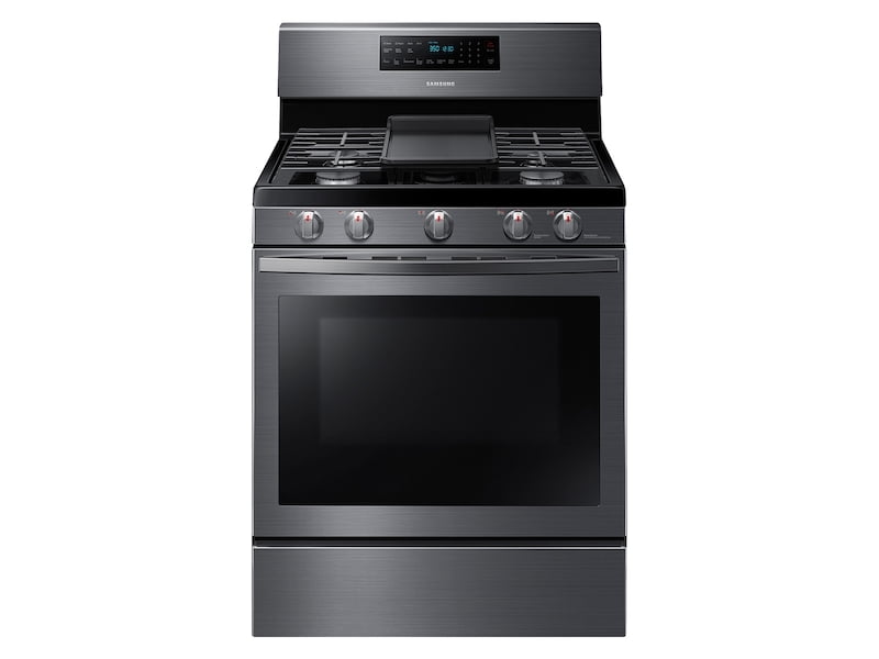 Samsung NX58T7511SG 5.8 Cu. Ft. Freestanding Gas Range With Air Fry And Convection In Black Stainless Steel