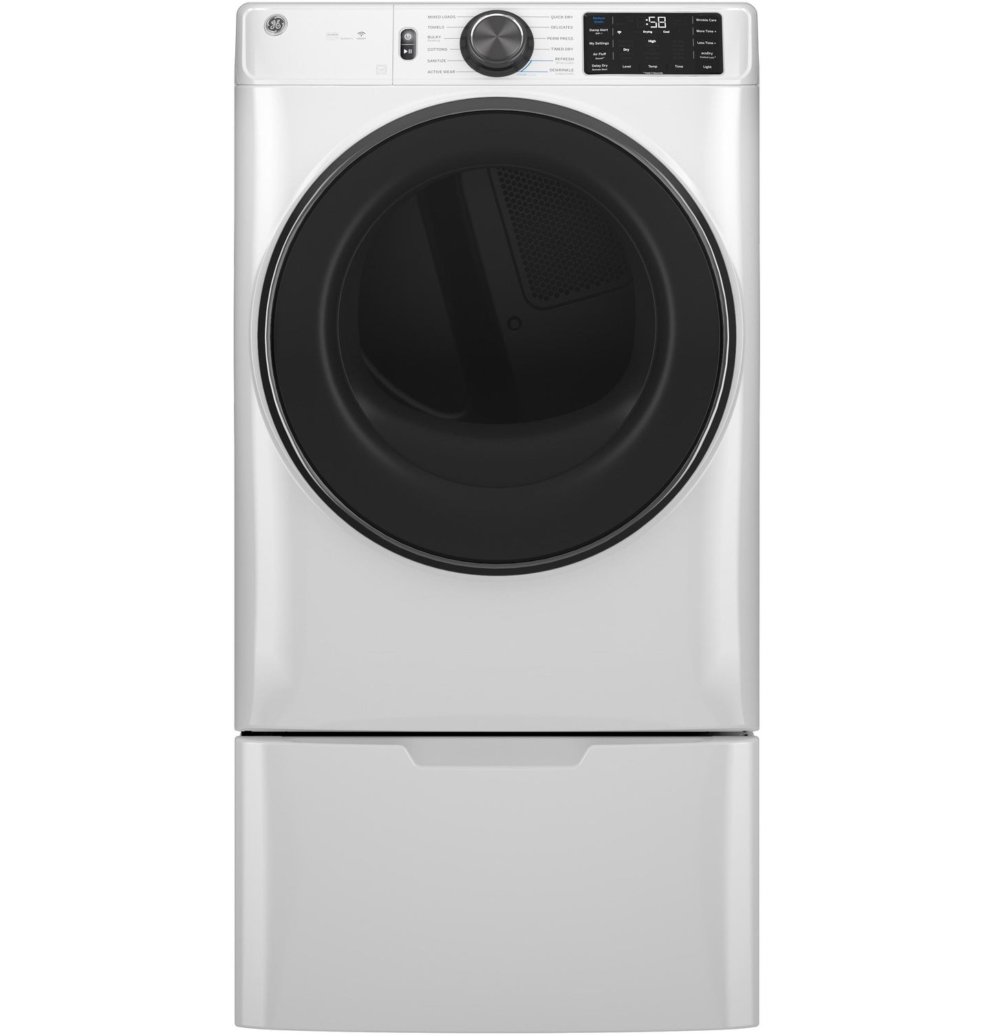 Ge Appliances GFD65ESSVWW Ge® 7.8 Cu. Ft. Capacity Smart Front Load Electric Dryer With Steam And Sanitize Cycle