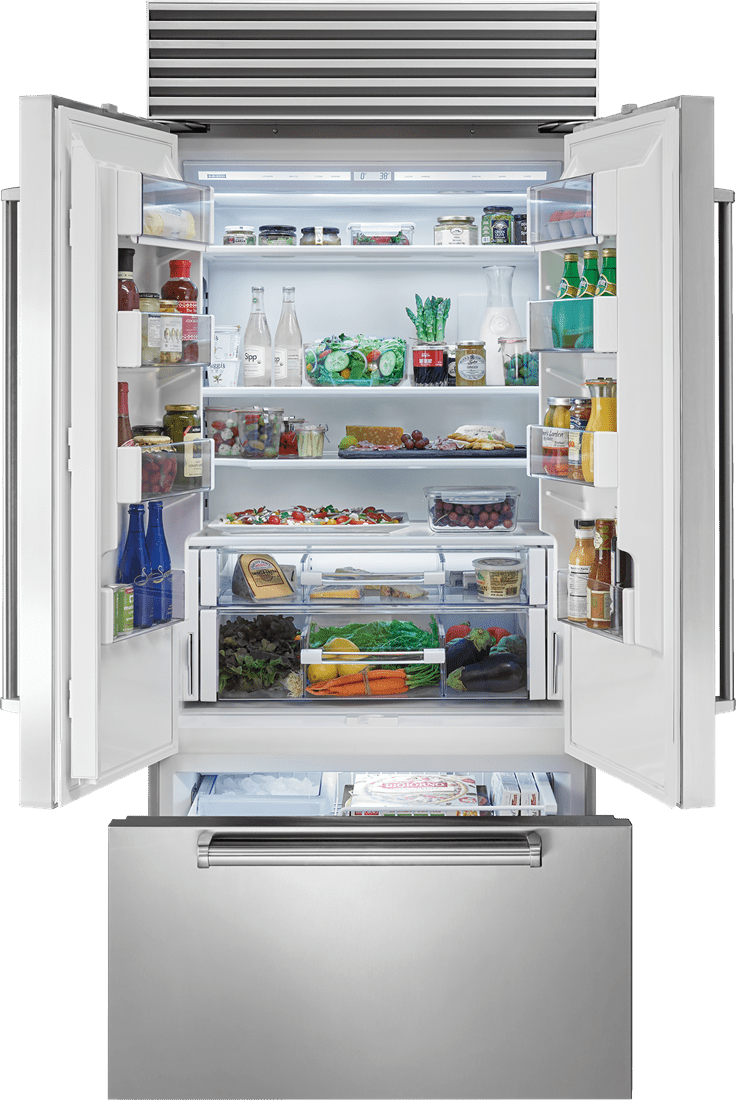 Sub-Zero BI36UFDIDSPH Bottom Freezer Built In Refrigerator