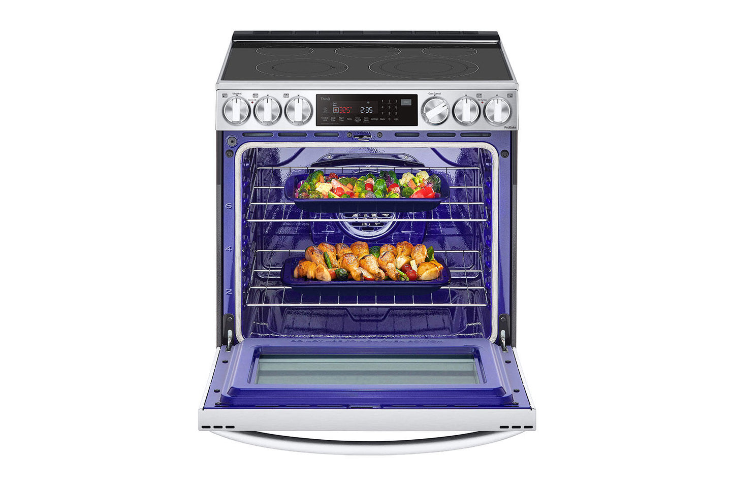 Lg LSEL6335F 6.3 Cu Ft. Smart Wi-Fi Enabled Probake Convection® Instaview® Electric Slide-In Range With Air Fry