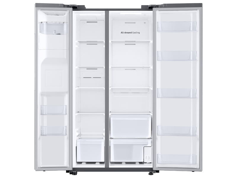 Samsung RS27T5200SR 27.4 Cu. Ft. Large Capacity Side-By-Side Refrigerator In Stainless Steel