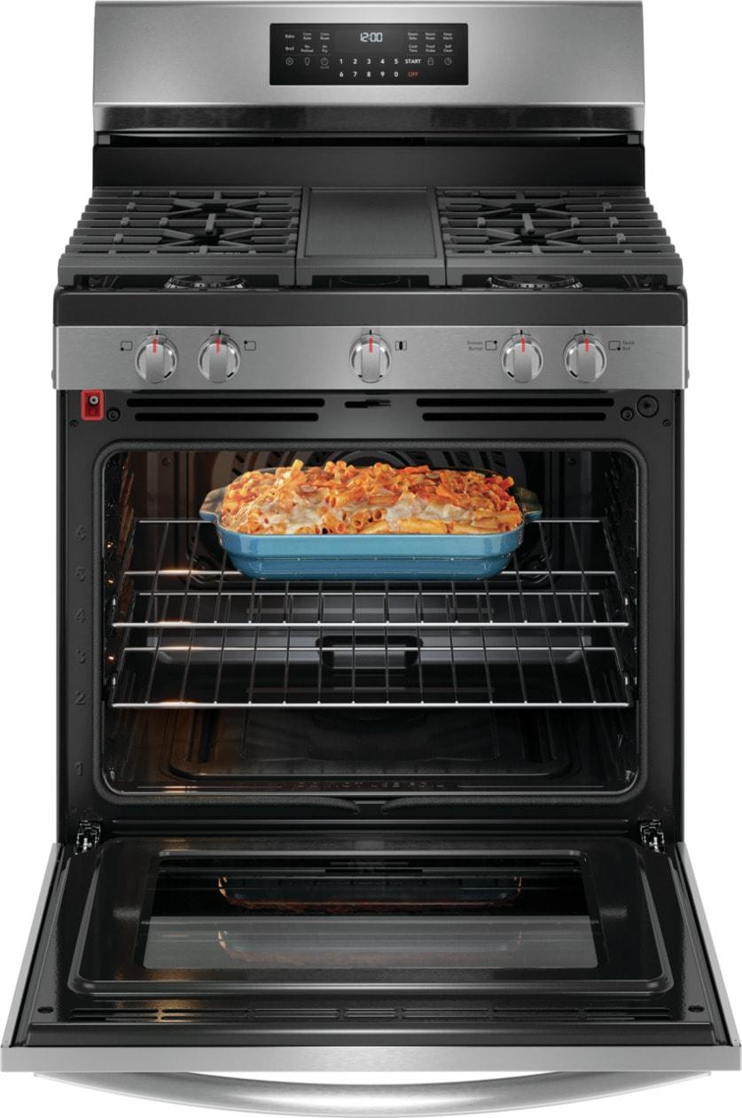 Frigidaire GCRG3060BF Frigidaire Gallery 30" Rear Control Gas Range With Total Convection