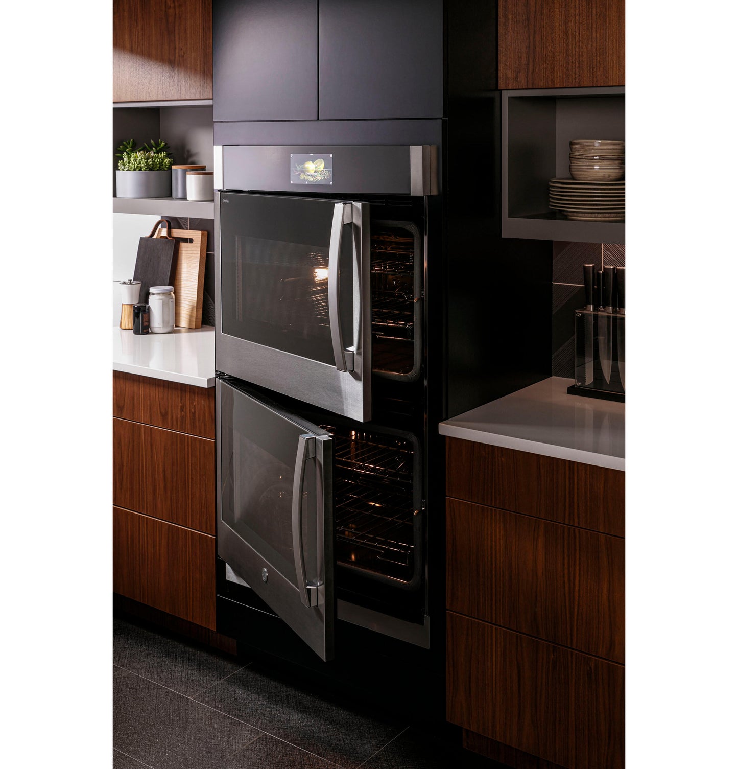 Ge Appliances PTD700RSNSS Ge Profile&#8482; 30" Smart Built-In Convection Double Wall Oven With Right-Hand Side-Swing Doors