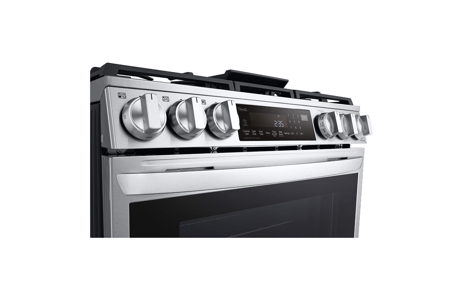 LG InstaView 30 in. 5.8 cu. ft. Smart Air Fry Convection Oven Freestanding  Gas Range with 5 Sealed Burners & Griddle - Stainless Steel