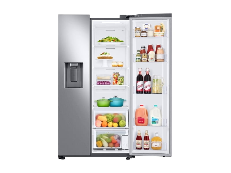 Samsung RS27T5200SR 27.4 Cu. Ft. Large Capacity Side-By-Side Refrigerator In Stainless Steel