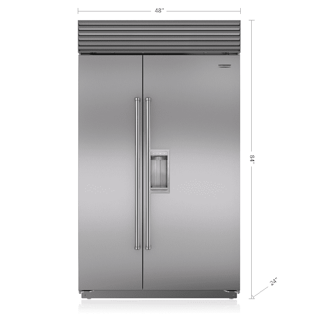 Sub-Zero BI48SDSTH 48" Classic Side-By-Side Refrigerator/Freezer With Dispenser