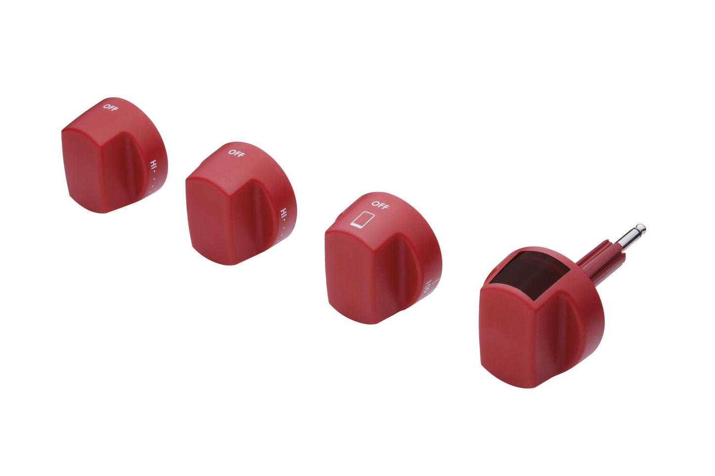 Wolf 9039690 36" Dual Fuel Red Knob Kit