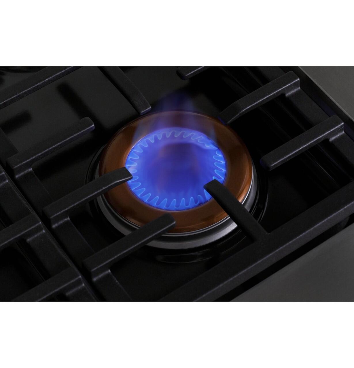 Cafe C2Y486P4TW2 Café&#8482; 48" Smart Dual-Fuel Commercial-Style Range With 6 Burners And Griddle (Natural Gas)