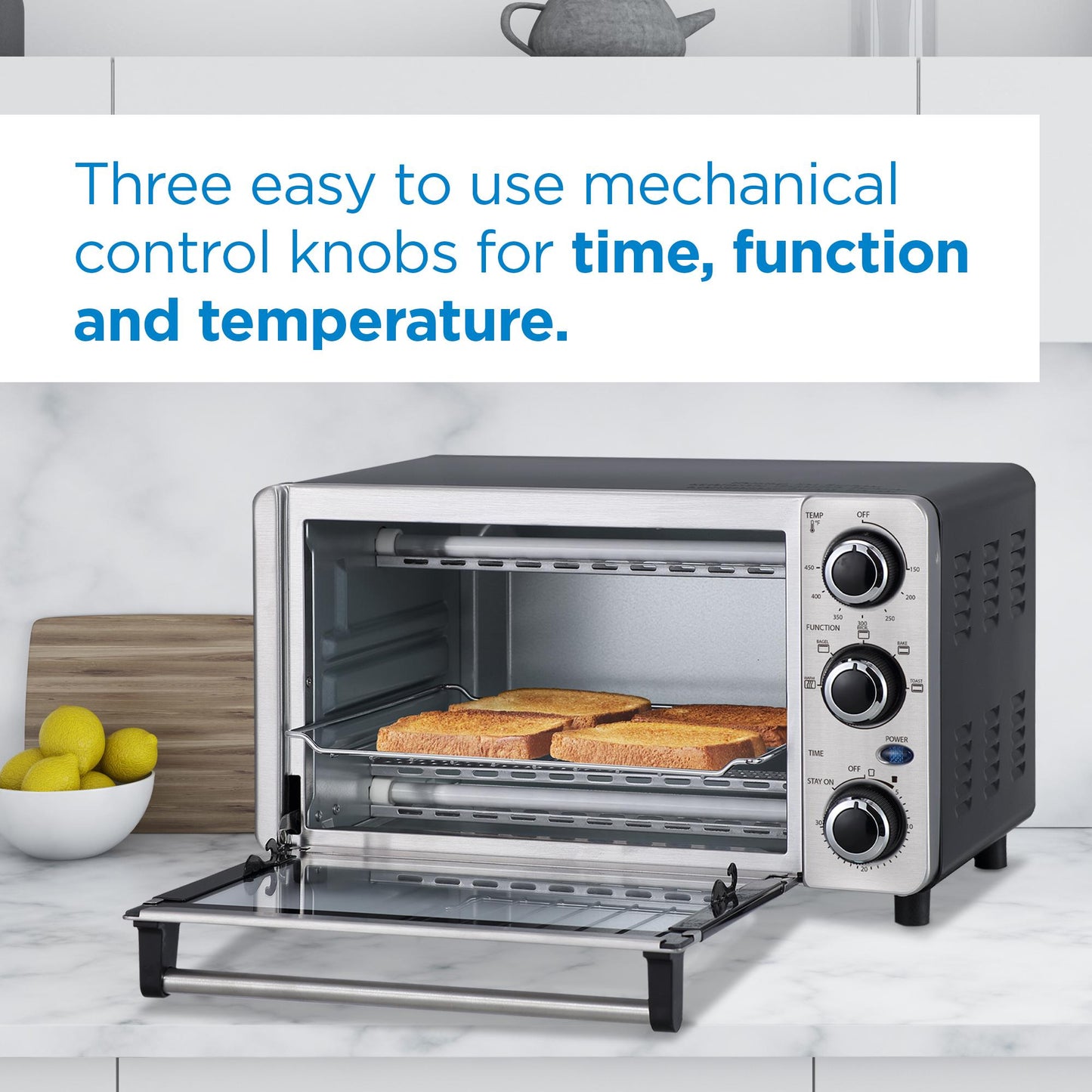 Danby DBTO0412BBSS Danby 0.4 Cu Ft/12L 4 Slice Countertop Toaster Oven