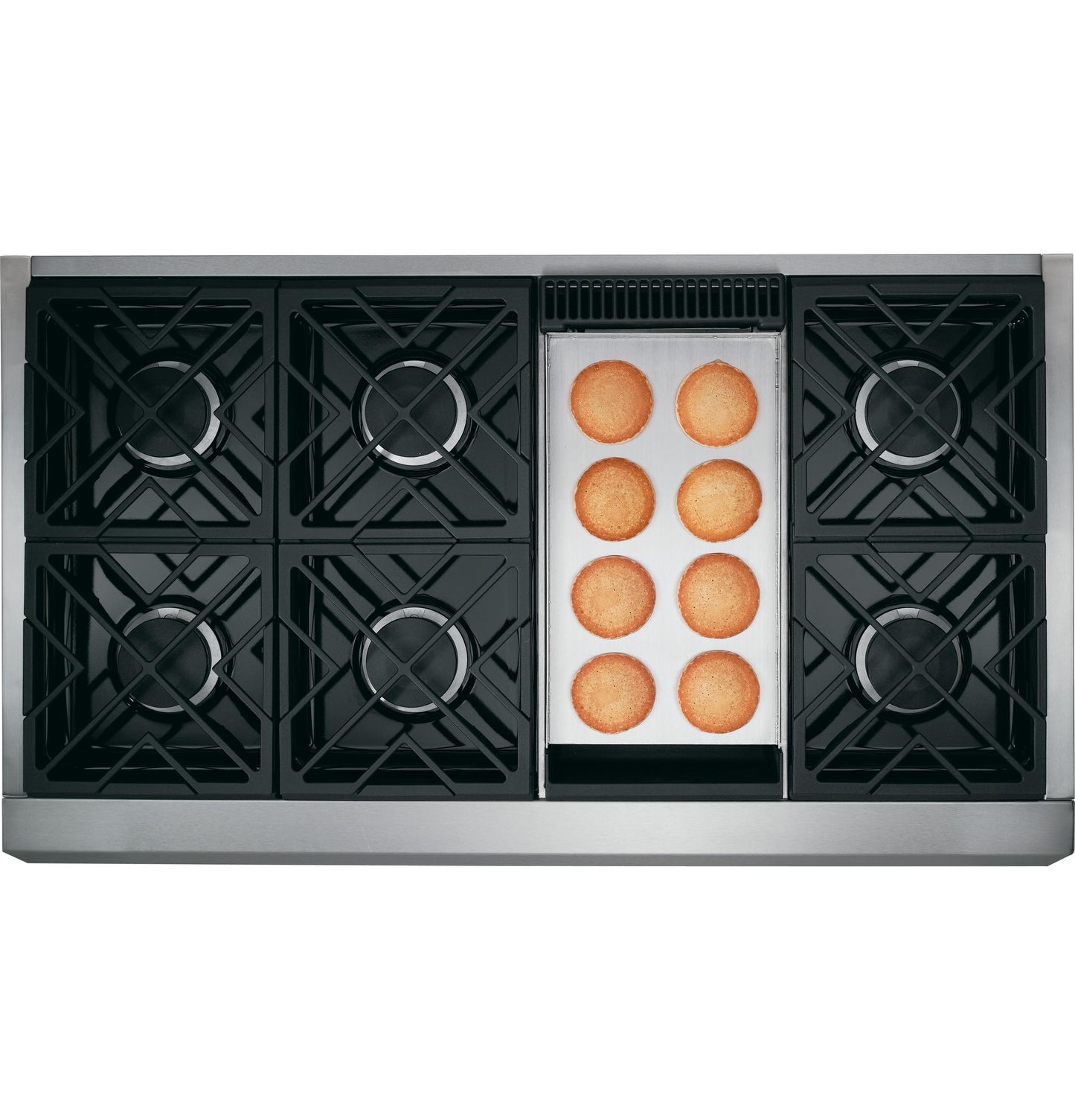 Monogram ZGU486NDPSS Monogram 48" Professional Gas Rangetop With 6 Burners And Griddle (Natural Gas)