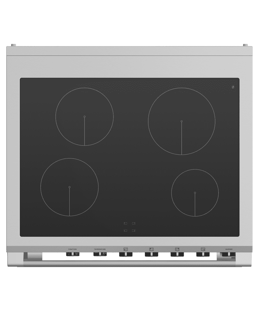 Fisher & Paykel OR30SCI6B1 Induction Range, 30", 4 Zones, Self-Cleaning