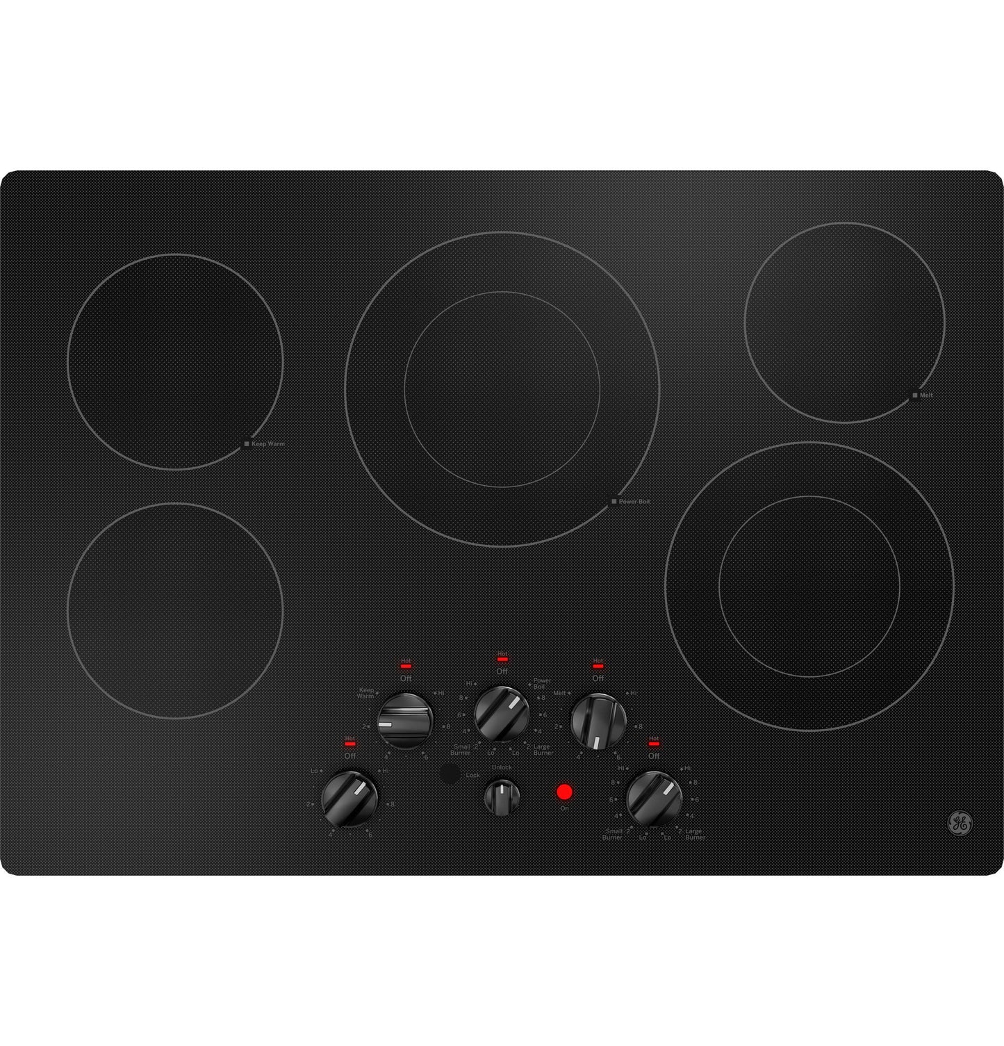 Ge Appliances JEP5030DTBB Ge® 30" Built-In Knob Control Electric Cooktop