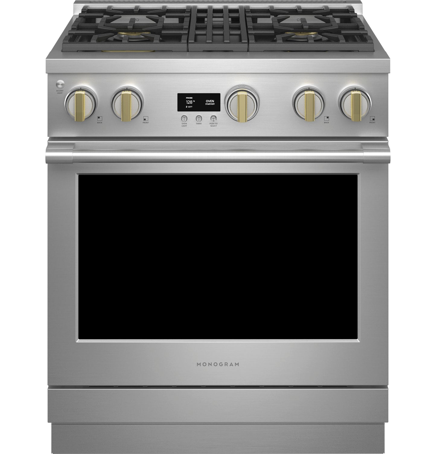 Monogram ZGP304NTSS Monogram 30" All Gas Professional Range With 4 Burners (Natural Gas)