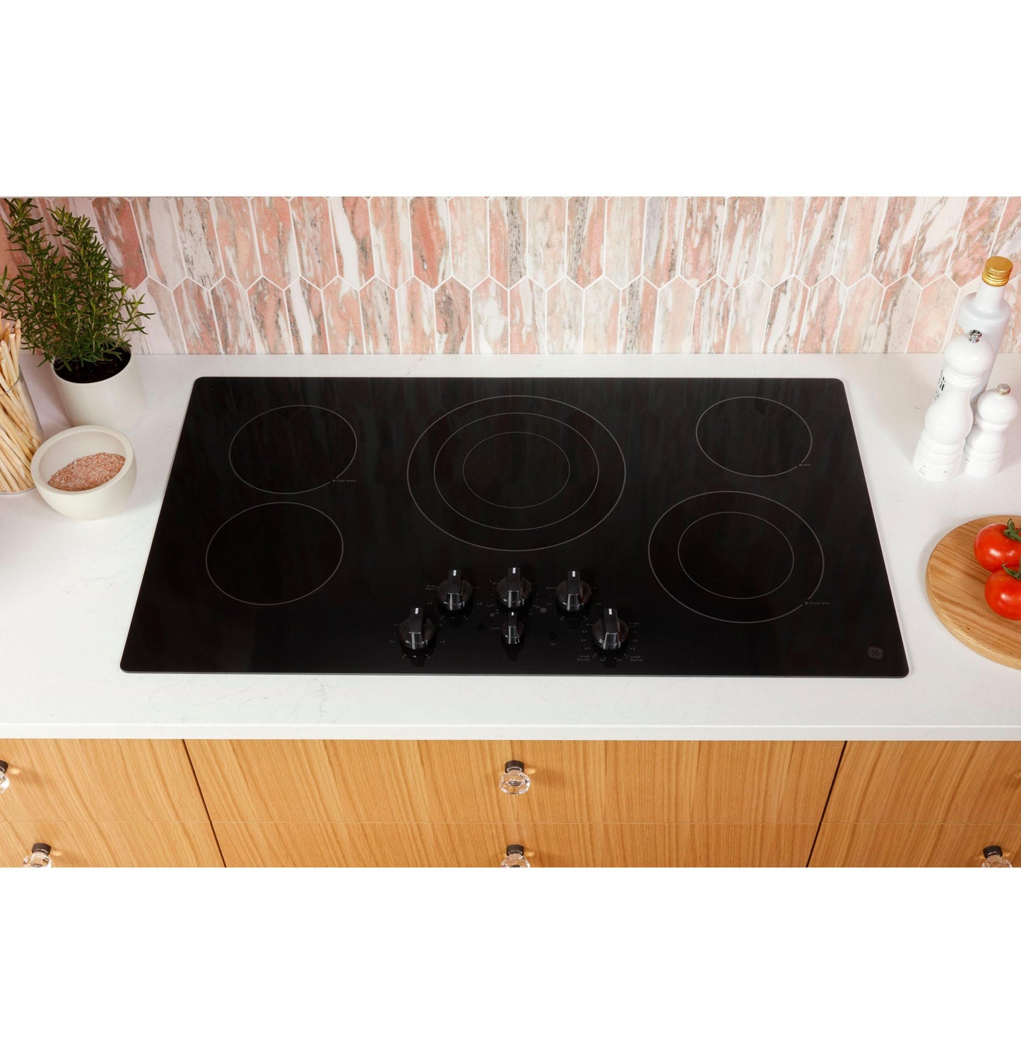 Ge Appliances JEP5030DTBB Ge® 30" Built-In Knob Control Electric Cooktop