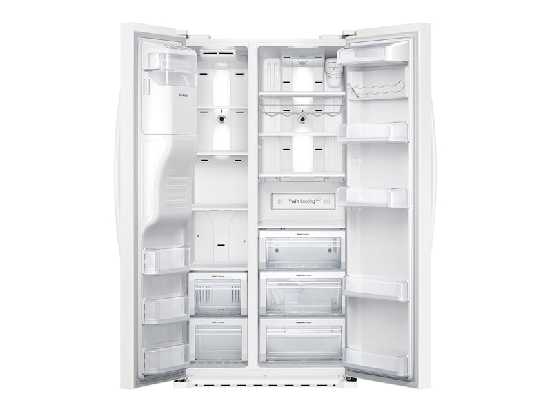 Samsung RS22HDHPNWW 22 Cu. Ft. Counter Depth Side-By-Side Refrigerator In White