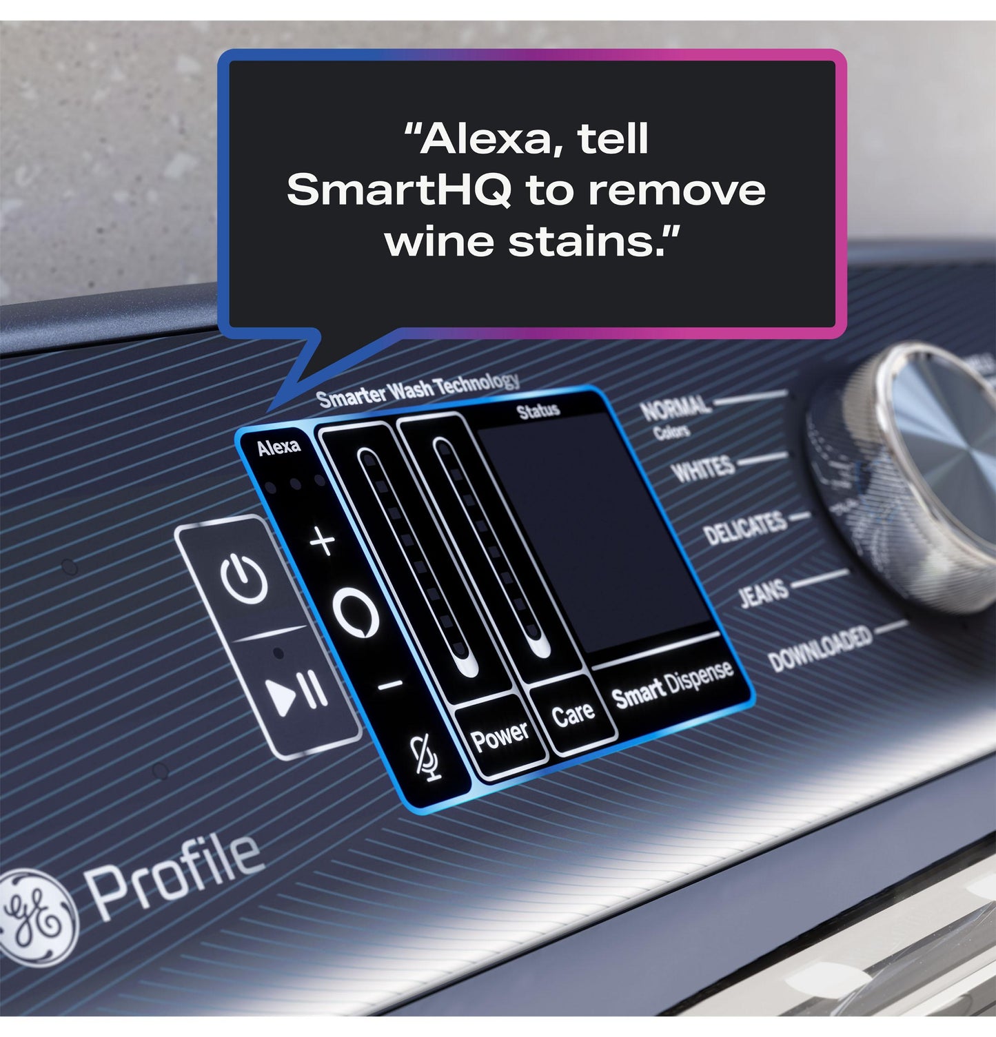 Ge Appliances PTW900BPTDG Ge Profile&#8482; 5.4 Cu. Ft. Capacity Washer With Smarter Wash Technology And Flexdispense&#8482;