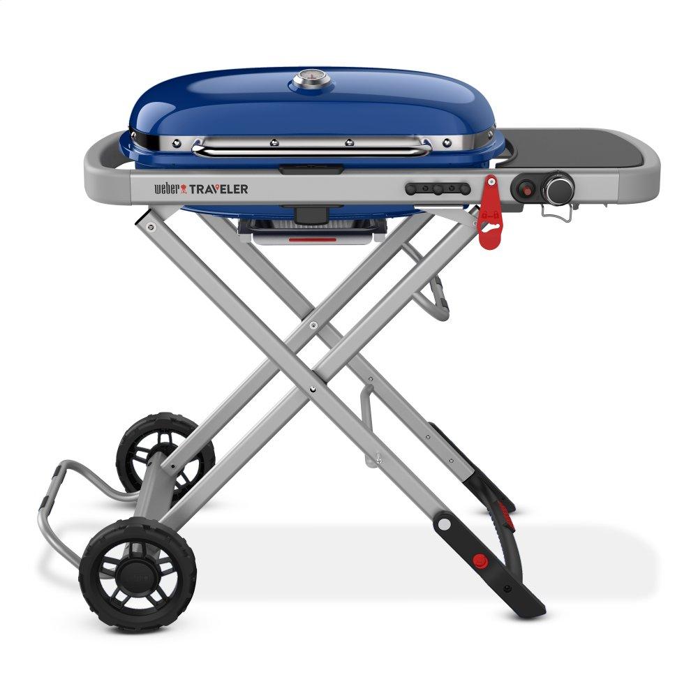 Weber 9020001 Weber Traveler Portable Gas Grill - Deep Ocean Blue