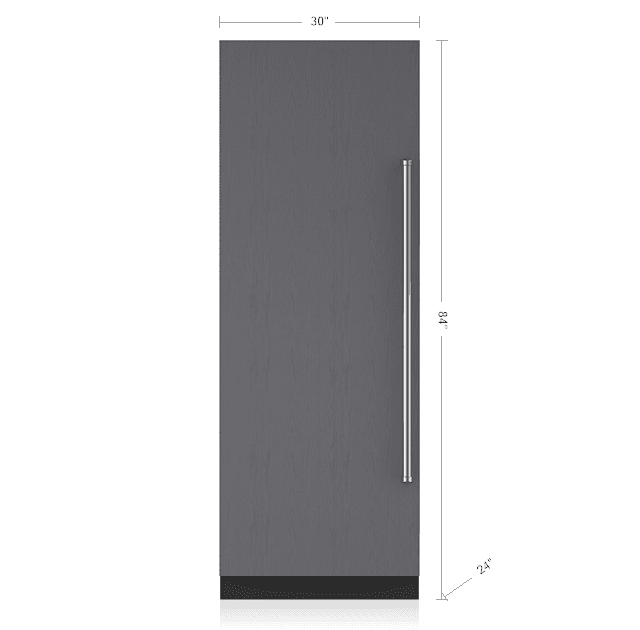 Sub-Zero IC30RIDLH 30" Designer Column Refrigerator With Internal Dispenser - Panel Ready