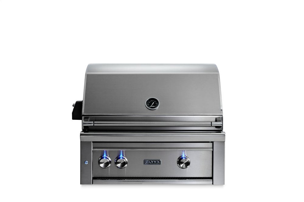 Lynx L30TRLP 30" Lynx Professional Built In Grill With 1 Trident And 1 Ceramic Burner And Rotisserie, Lp