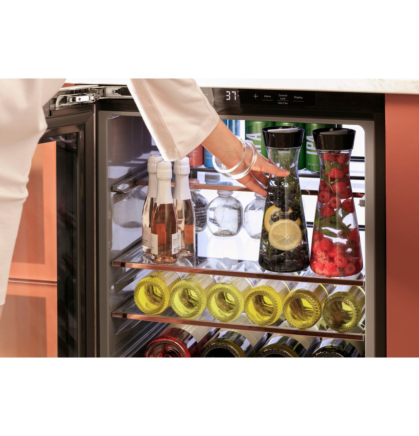 Cafe CCR06BM2PS5 Café Beverage Center In Platinum Glass