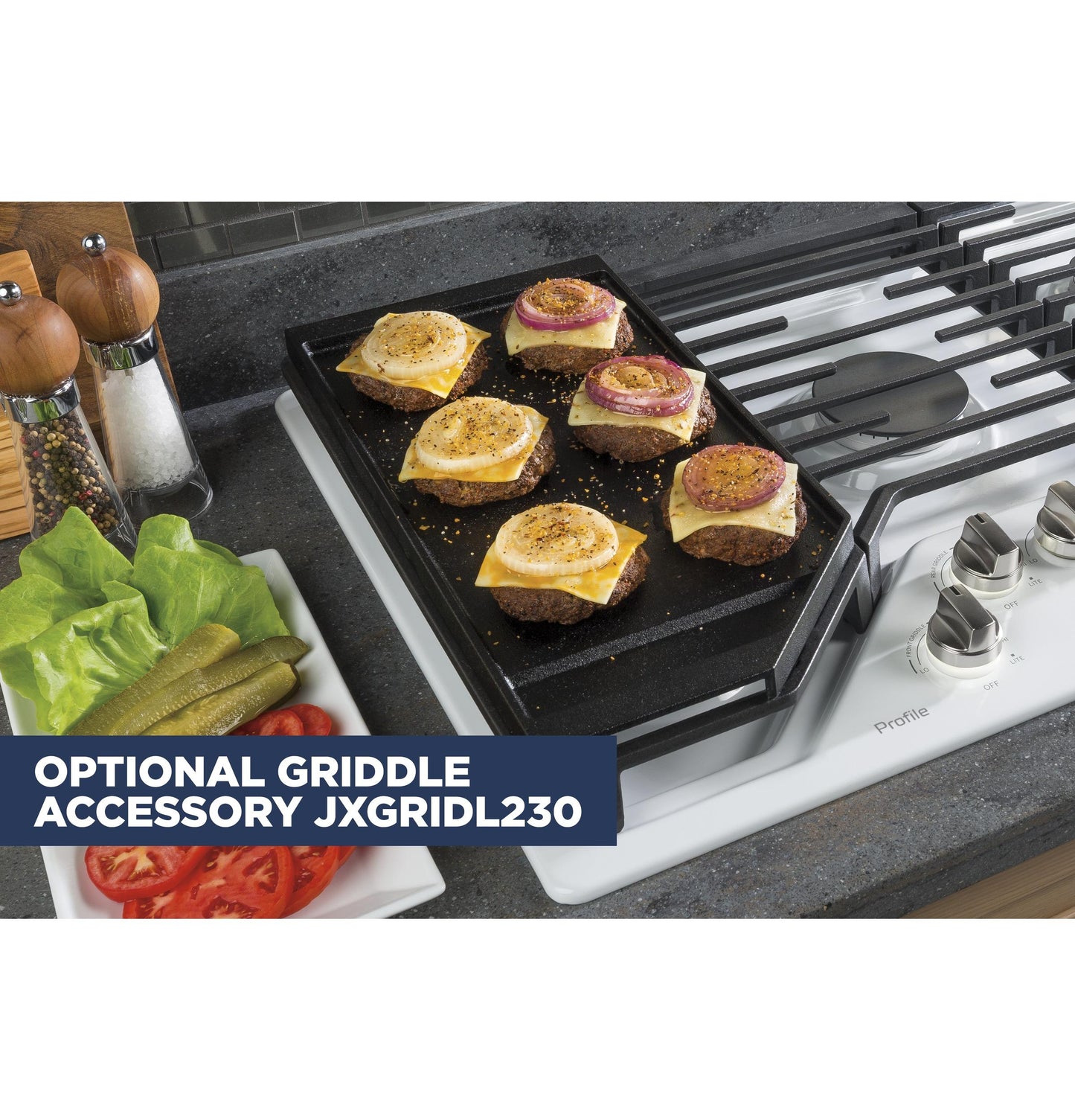 Ge Appliances JXGRIDL230 Optional 30" Cast Iron Griddle