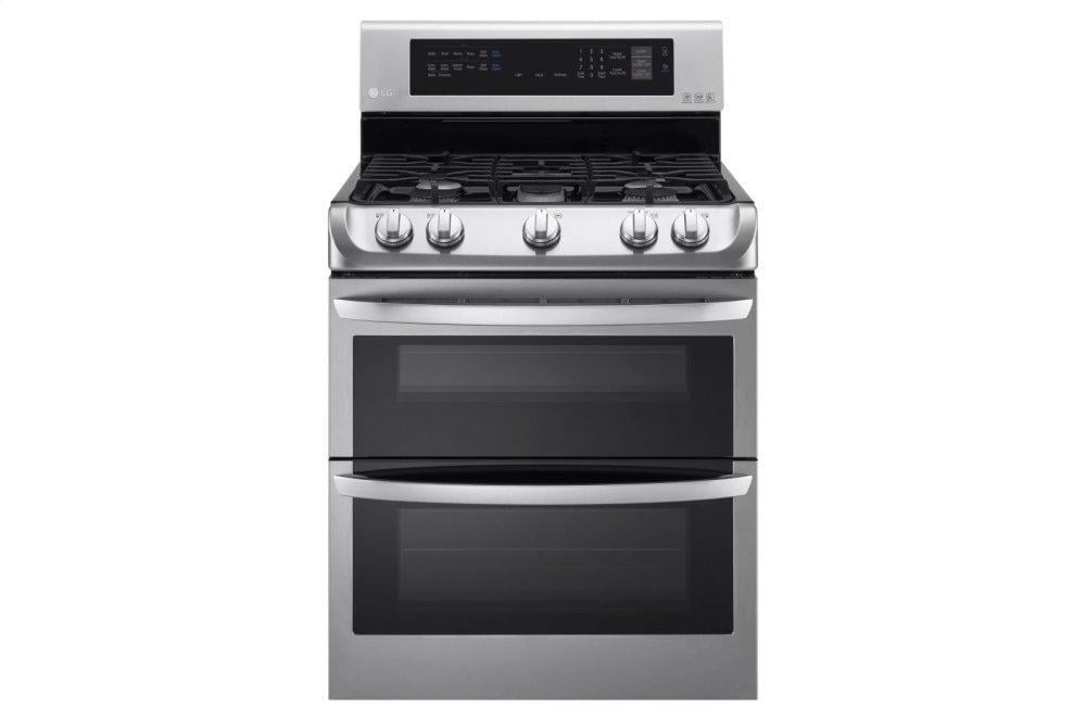 Wolf 48 in. 6.9 cu. ft. Double Oven Freestanding Gas Range with 4 Sealed  Burners & Griddle - Stainless Steel