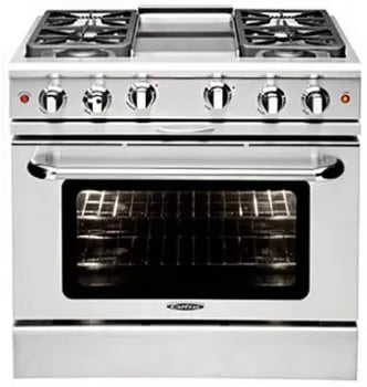 Capital MCOR364G Culinarian 36" Gas Manual Clean Range