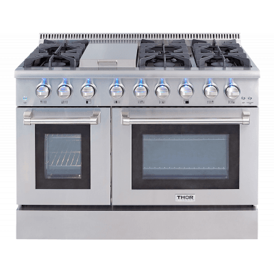 Thor Kitchen HRG4808U 48" 6 Burner Stainless Steel Professional Gas Range