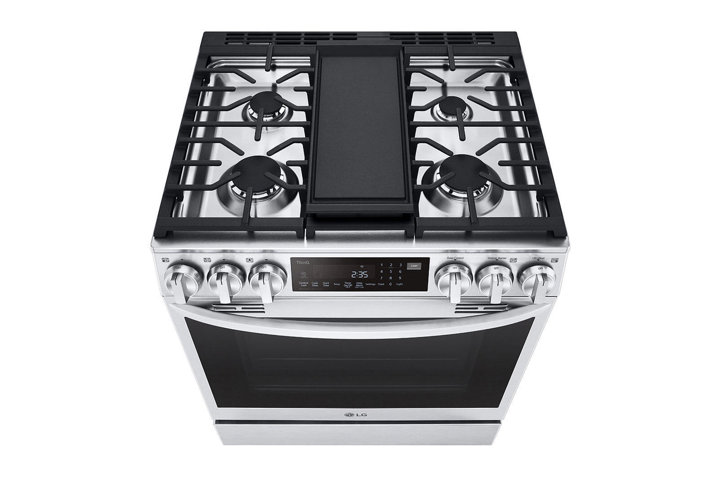 Lg LSGL6335F 6.3 Cu Ft. Smart Wi-Fi Enabled Probake Convection® Instaview® Gas Slide-In Range With Air Fry