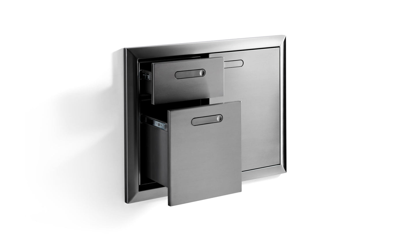 Lynx LSA304 30" Storage Door & Double Drawer Combination