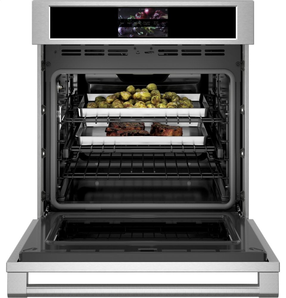 Monogram ZKS90DPSNSS Monogram 27" Smart Electric Convection Single Wall Oven Statement Collection