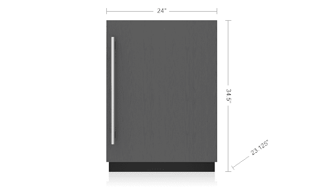 Sub-Zero DEU2450RL 24" Designer Undercounter Refrigerator - Panel Ready