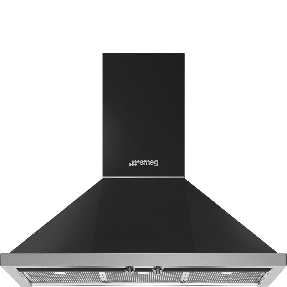 Smeg KPF36UAN 36" Portofino Chimney Hood, Pewter