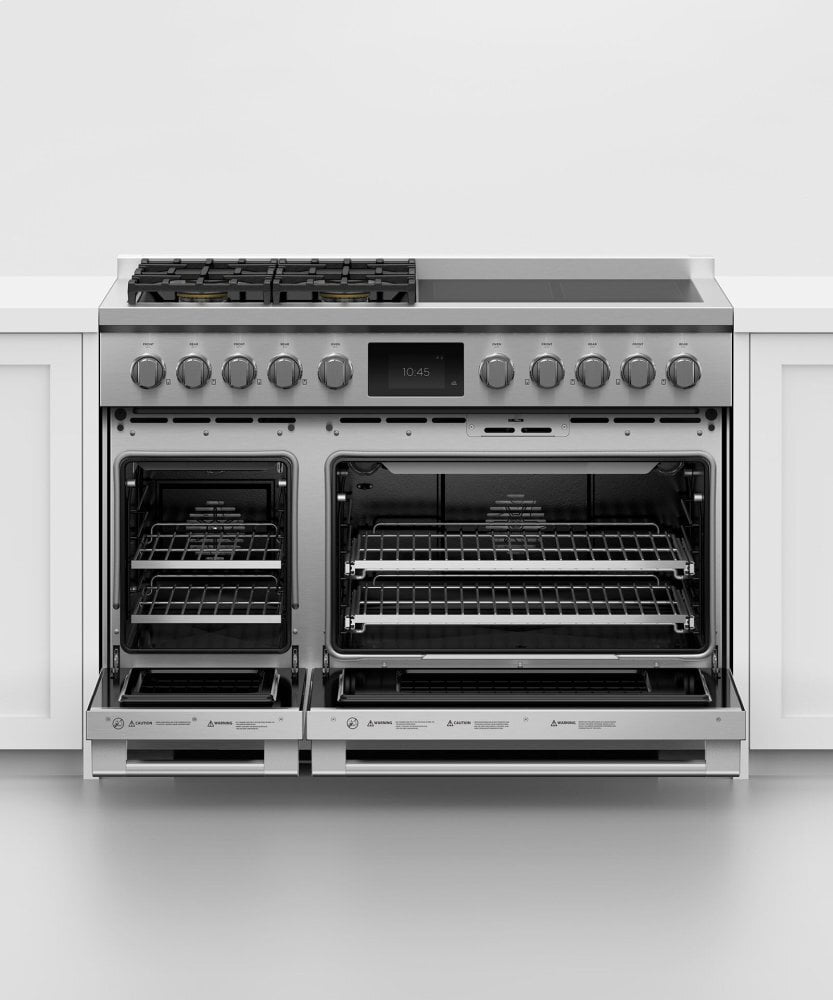 Fisher & Paykel RHV3484L Dual Fuel Range, 48", 4 Burners, 4 Induction Zones, Self-Cleaning, Lpg