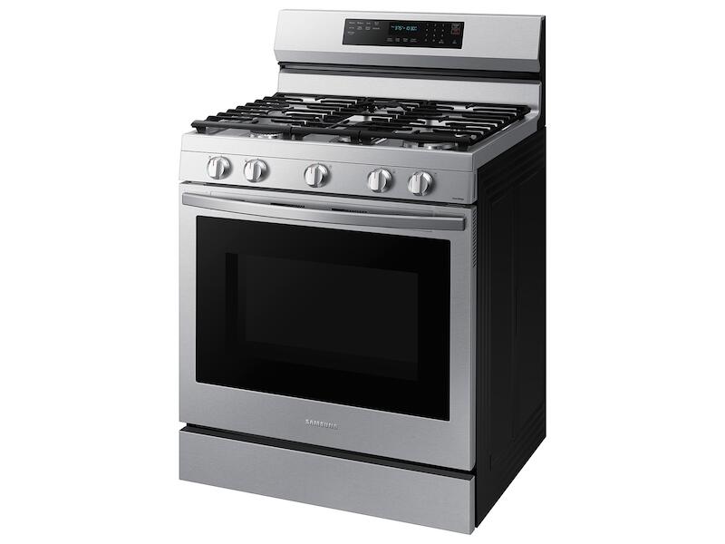 Samsung NX60A6711SS 6.0 Cu. Ft. Smart Freestanding Gas Range With No-Preheat Air Fry, Convection+ & Stainless Cooktop In Stainless Steel