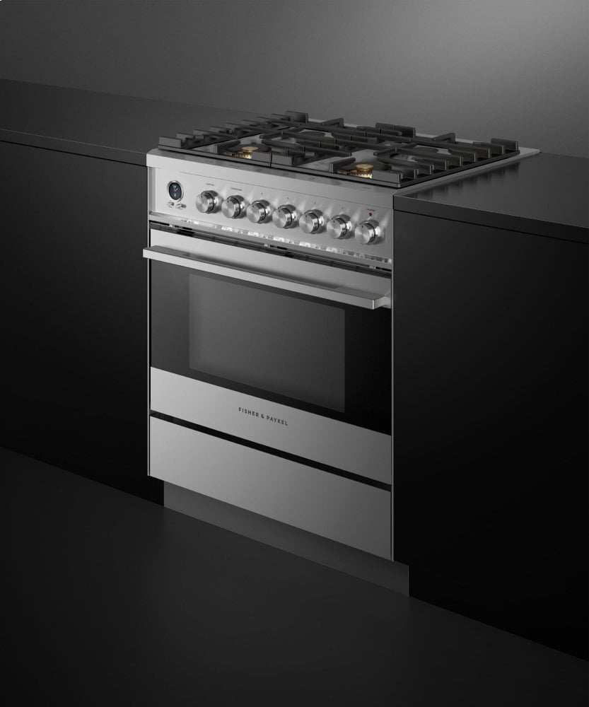 Fisher & Paykel OR30SDG6X1 Dual Fuel Range 30", Self-Cleaning