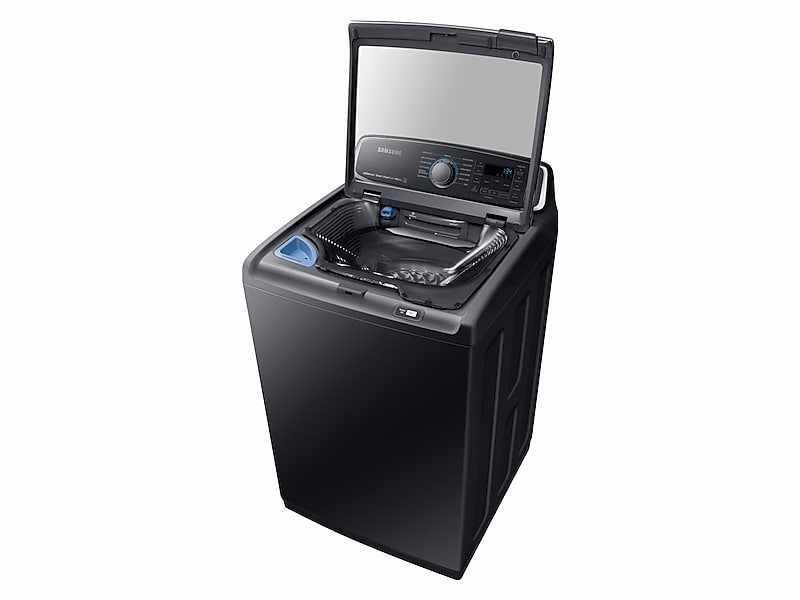 Samsung WA52M7750AV 5.2 Cu. Ft. Activewash&#8482; Top Load Washer In Black Stainless Steel