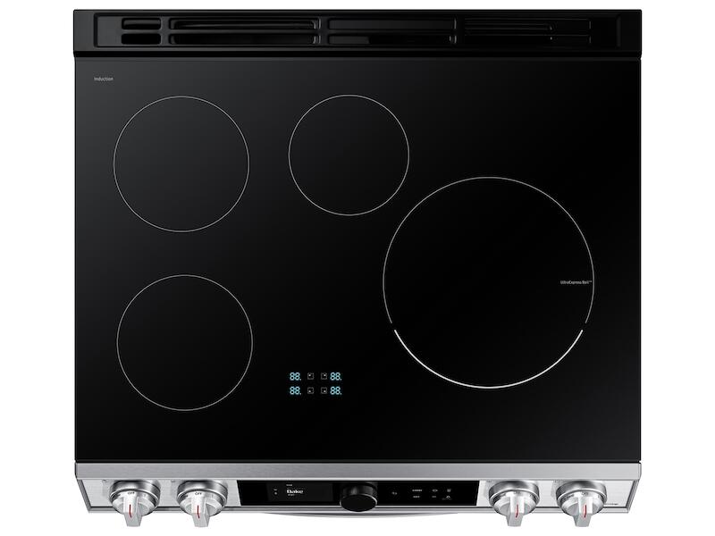 Samsung NE63T8911SS 6.3 Cu. Ft. Smart Slide-In Induction Range With Smart Dial & Air Fry In Stainless Steel