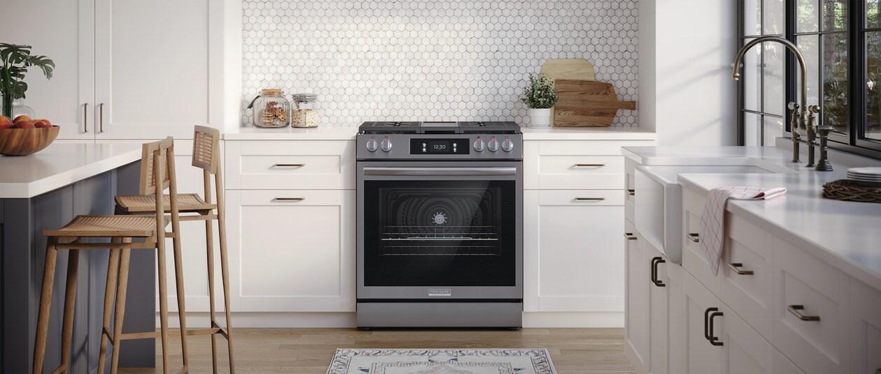 Frigidaire GCFG3060BF Frigidaire Gallery 30" Front Control Gas Range With Total Convection