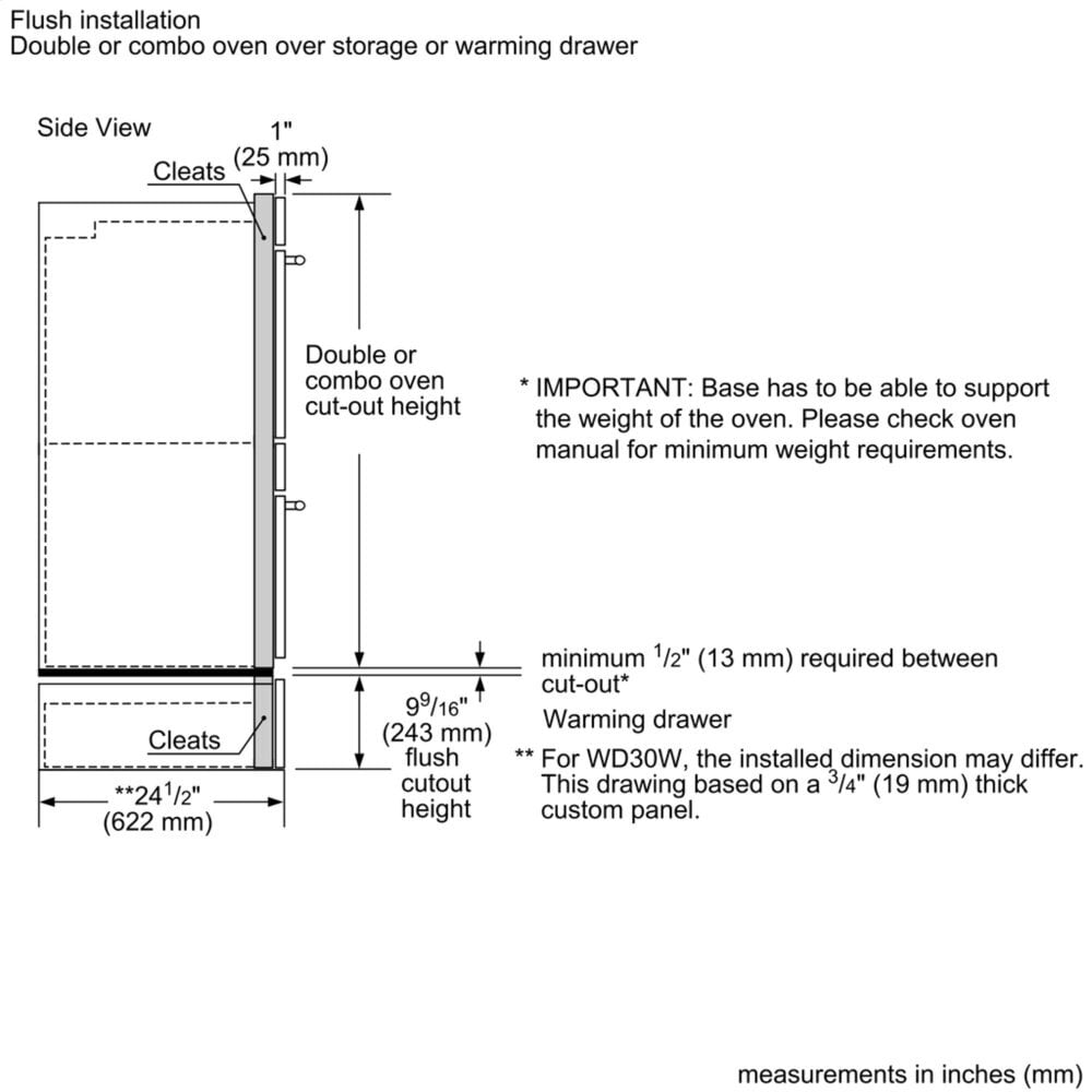 Thermador POD302RW 30-Inch Professional Double Wall Oven With Right Side Opening Door