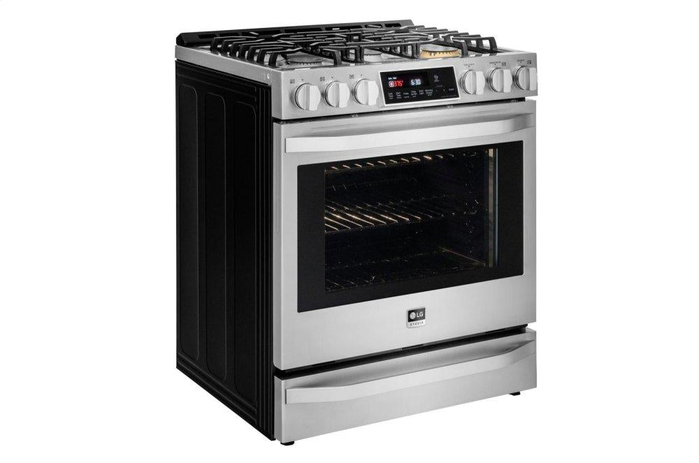 Lg LSSG3017ST Lg Studio 6.3 Cu. Ft. Smart Wi-Fi Enabled Gas Slide-In Range With Probake Convection®