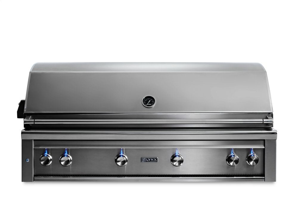 Lynx L54TRNG 54" Lynx Professional Built In Grill With 1 Trident And 3 Ceramic Burners And Rotisserie, Ng