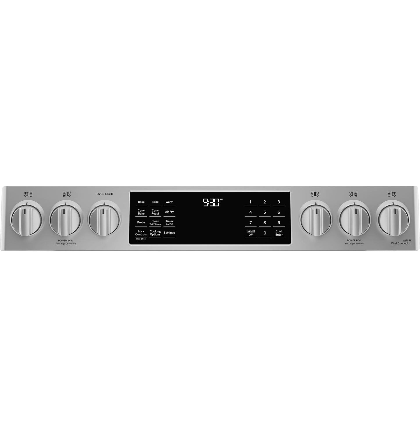 Ge Appliances P2S930YPFS Ge Profile&#8482; 30" Smart Dual Fuel Slide-In Front-Control Fingerprint Resistant Range