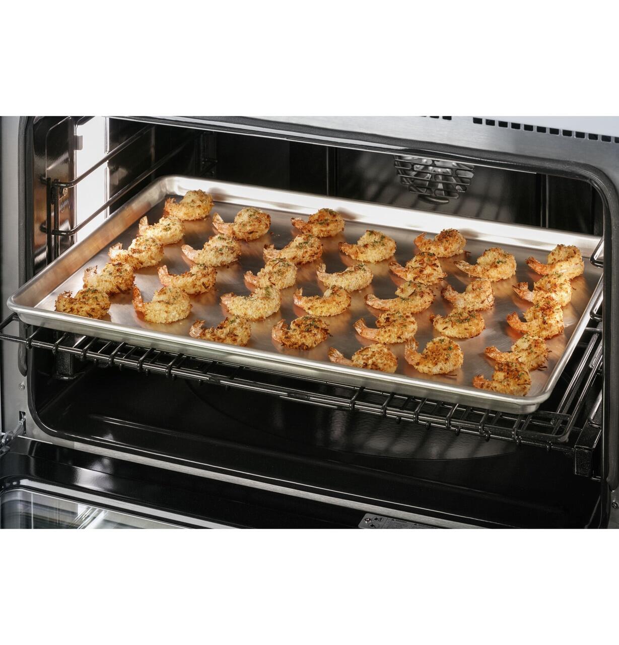 Cafe C2Y486P4TW2 Café&#8482; 48" Smart Dual-Fuel Commercial-Style Range With 6 Burners And Griddle (Natural Gas)